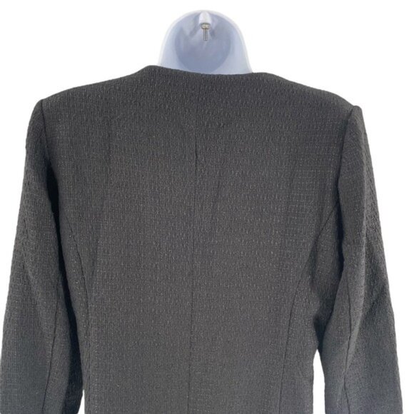 Pomander Place | NEW Black Tweed Keira Long Sleeve Mini Dress Size M - Picture 9 of 12